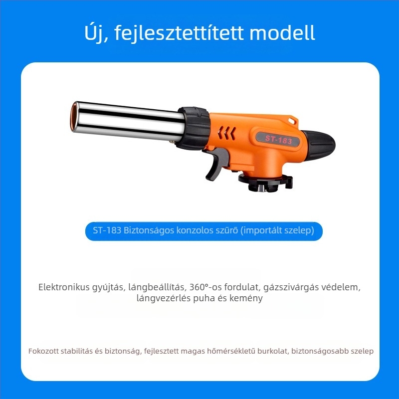 Cross the road Lángfegyver 220 – kültéri gyújtás, húsfeldolgozás, sushi étterem lángoló pisztoly, dobozban 120 darab