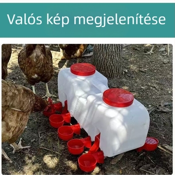 Baromfi itató automata itatótartály csirkék, kacsa és lud számára — címkézhető