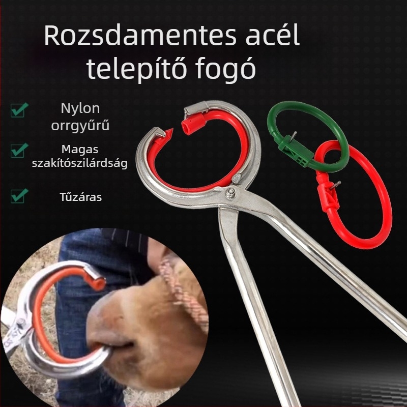 Bikák orrgyűrűjének telepítő fogó — Maomei Állattenyésztés, állattenyésztés és akvakultúra