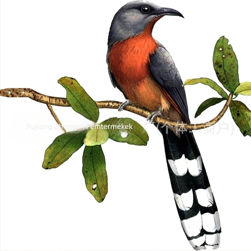 Fém madár falikép – kertdekoráció vasból, modern minimalist stílus, márka drstrydt