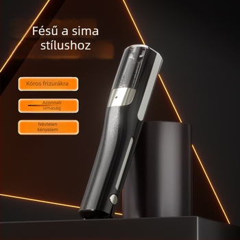 Vezeték nélküli elektromos hajvágó, motor bez četkica, kerámia pengék, leválasztható és mosható vágófej, alacsony zaj