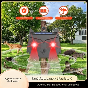 Ultrahangos Állatriasztó P666 – Egérriasztó, Újra tölthető, 200 kHz, 5 W, PC/ABS ház