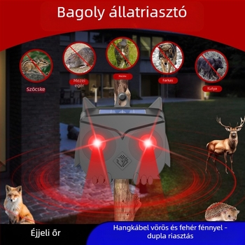 Ultrahangos Állatriasztó P666 – Egérriasztó, Újra tölthető, 200 kHz, 5 W, PC/ABS ház