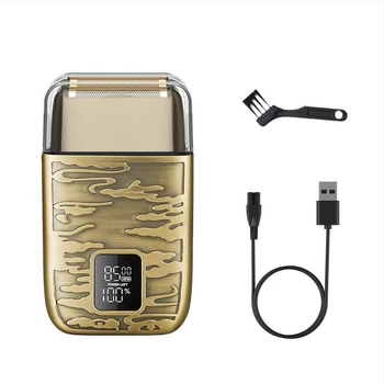 Beépített lítium akkumulátoros elektromos borotva, vízálló, rozsdamentes acél vágófej, teljes test mosásával történő tisztítás