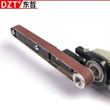 DZT Modell 100 Mini Elektromos Szögcsiszoló, Tartóval és Csiszolófejjel Faipari Használatra – Háztartási, 220V