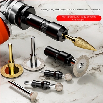 100 típusú átalakítófej egyenes csiszolóhoz — tokmány 3 mm/6 mm, acél, Xinshi Hardware