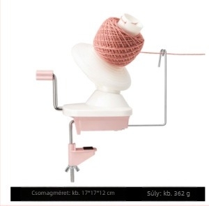 Gyapjúszál tekerő gép – kézi hajtású, otthoni használatra, 430 g, 50 db dobozban