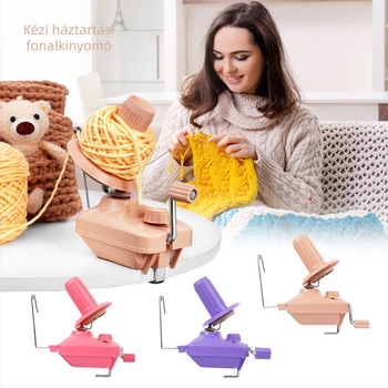 Gyapjúszál tekerő gép – kézi hajtású, otthoni használatra, 430 g, 50 db dobozban