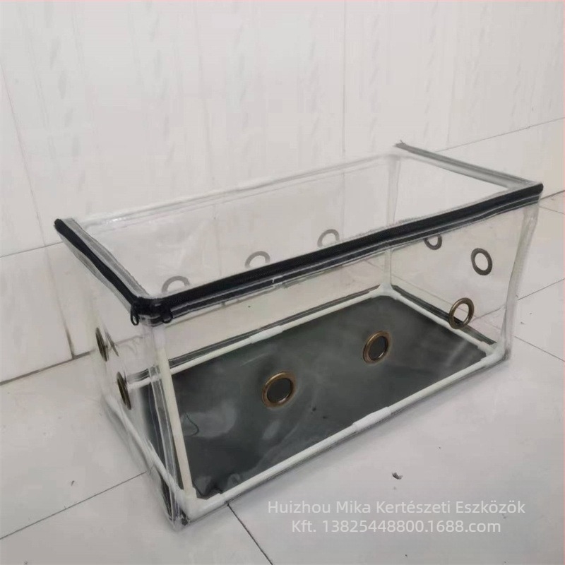 Szigetelt gombatermesztő doboz üvegszálas kerettel és PVC fedéllel beltéri üvegházhoz