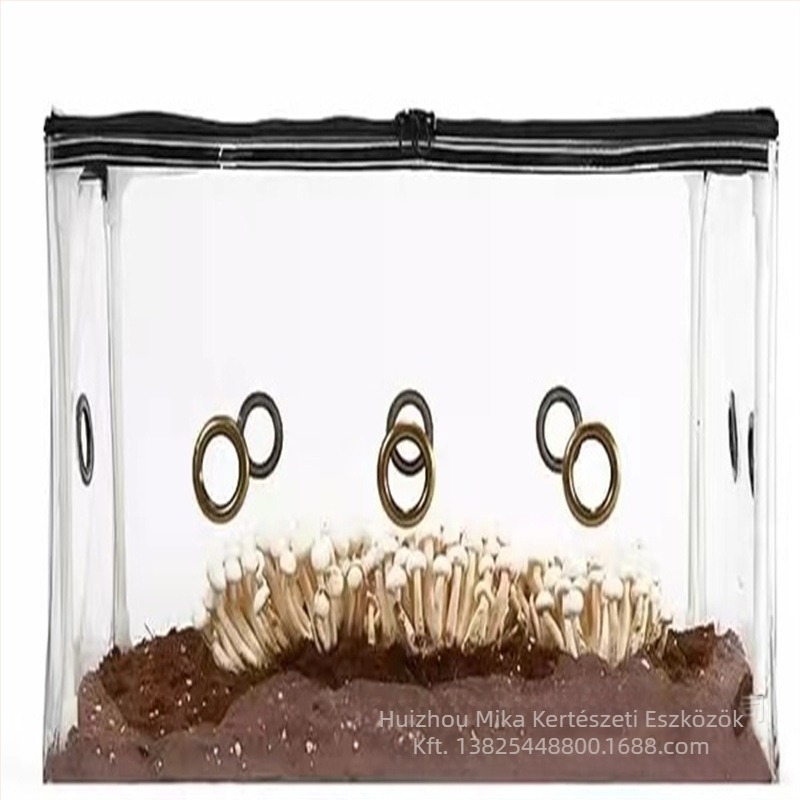 Szigetelt gombatermesztő doboz üvegszálas kerettel és PVC fedéllel beltéri üvegházhoz