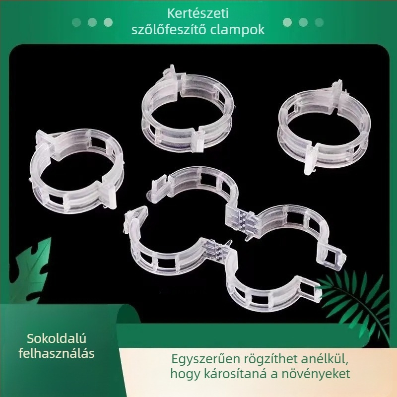 Növényekhez rögzítő klipsz – műanyag klipsz szőlő- és kapaszkodó növényekhez, kert és üvegház
