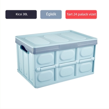 Autócsomagtartó összecsukható tároló doboz, műanyag, 55 L, vízálló