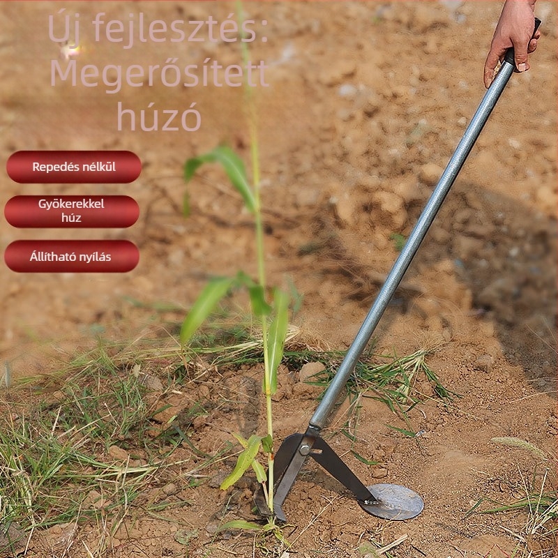 Mezőgazdasági szárkitépő eszköz: hatékony a maniokából (cassava), padlizsánból, gyapotból, dohányból, kukorica gyökereiből és csípős paprikák szárainak eltávolítására