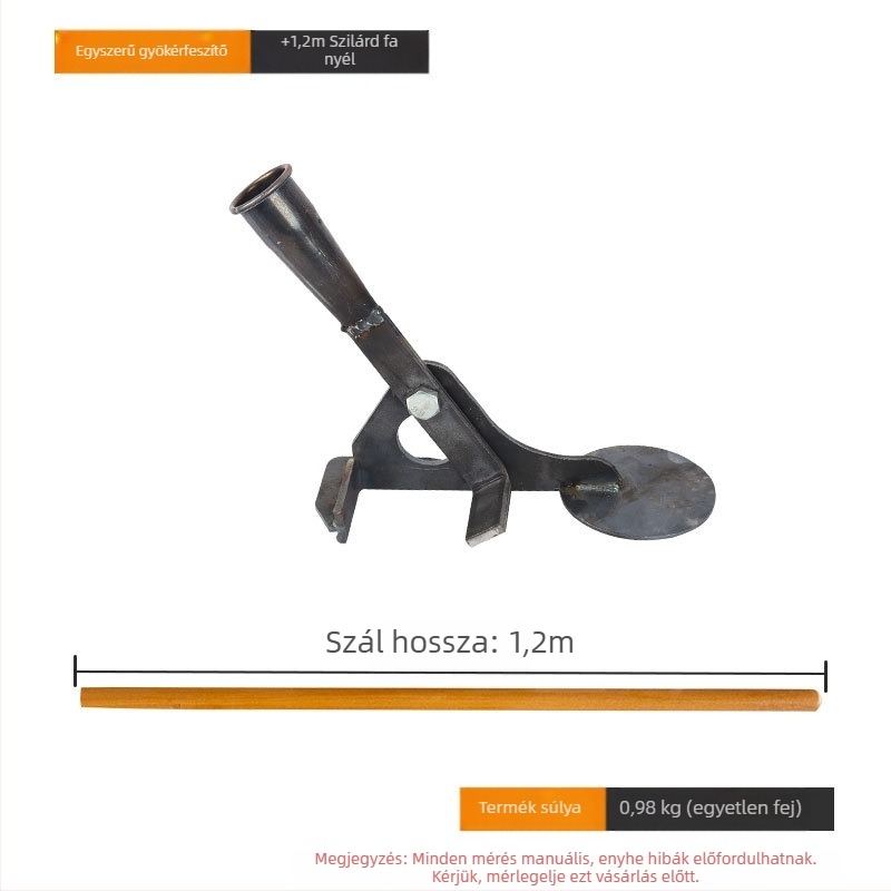 Mezőgazdasági szárkitépő eszköz: hatékony a maniokából (cassava), padlizsánból, gyapotból, dohányból, kukorica gyökereiből és csípős paprikák szárainak eltávolítására