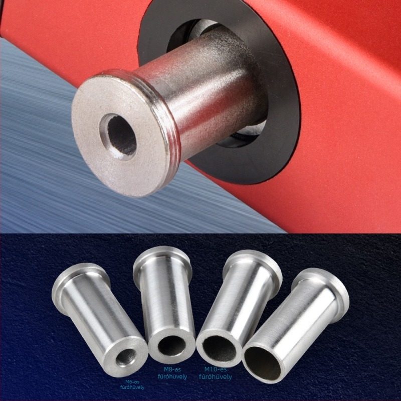 Alumíniumötvözetű készlet farostipari lyukhelymeghatározó (4 db) – hajlított lyukhelymeghatározó, középpontvonal jelölő, fa összeszerelési eszköz