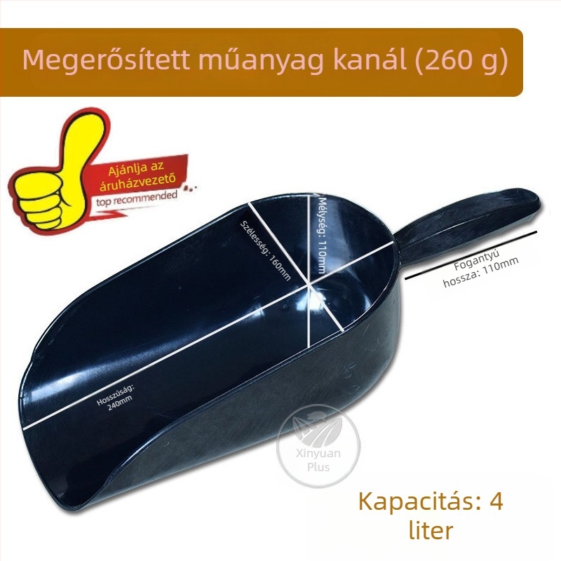 Xinbaijia etetőlapát sertések, szarvasmarhák és juhok számára — vastagított kivitel, nagy sík alj, masszív és tartós