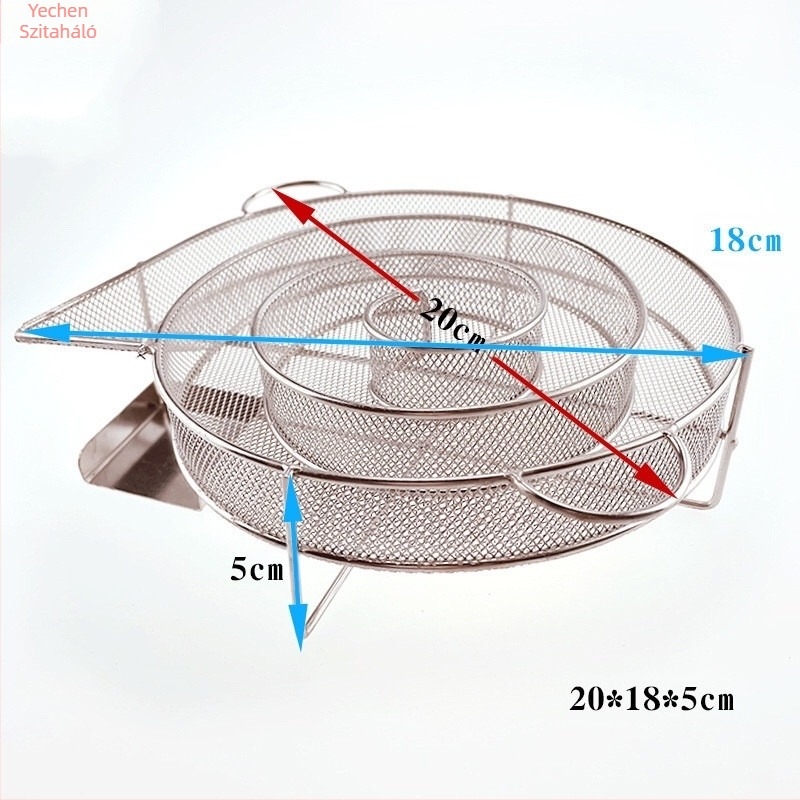 Rozsdamentes acélből készült füstölőlemez BBQ-hoz – faaprítékos füstgenerátor, négyszögletes, 176 g, csomagolás 50 darab, polírozott és hegesztett