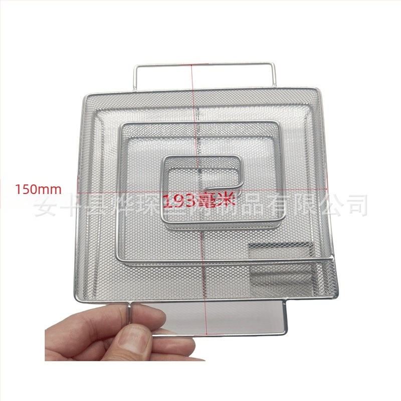 Rozsdamentes acélből készült füstölőlemez BBQ-hoz – faaprítékos füstgenerátor, négyszögletes, 176 g, csomagolás 50 darab, polírozott és hegesztett