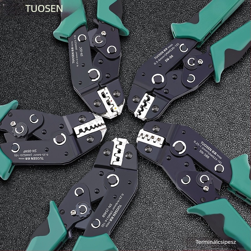 Topson Rátét roppantóvágó fogók, cső típusú üres terminálokhoz, magas széntartalmú acél, súly 0.38