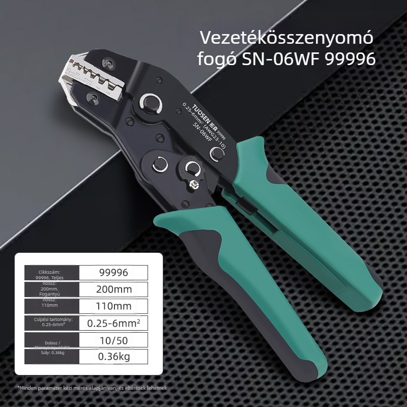 Topson Rátét roppantóvágó fogók, cső típusú üres terminálokhoz, magas széntartalmú acél, súly 0.38