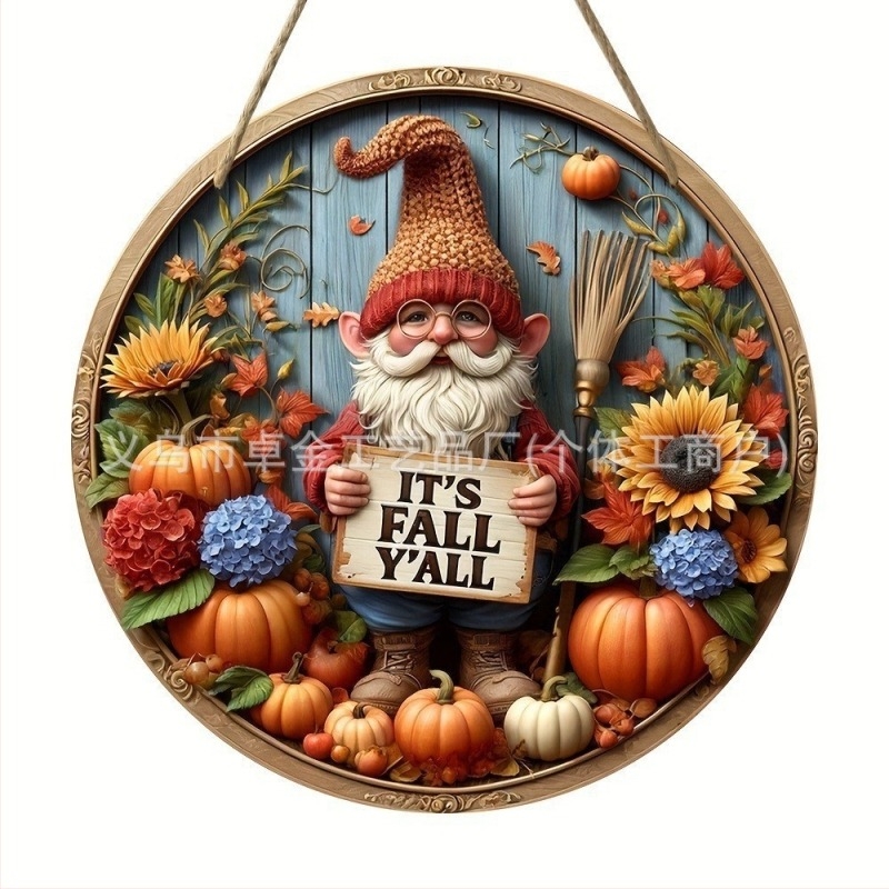 Halloween fa medál, szellem koponya dekoráció, Márka Independence, Anyag: Fa