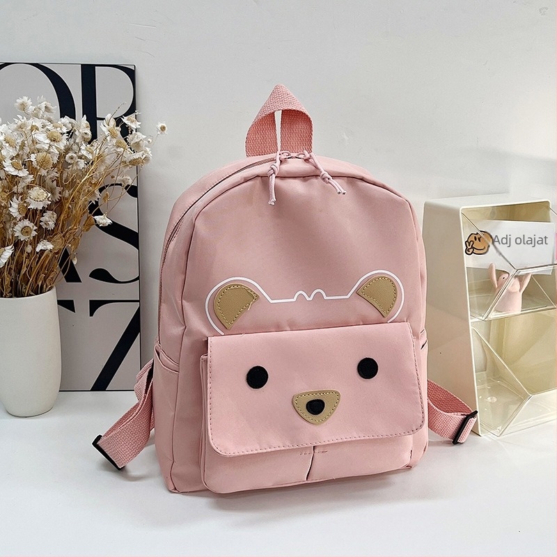 Nylon gyerek hátizsák 3–6 éveseknek, légáteresztő és kopásálló, görbült vállpántok, karikatúra mintázat