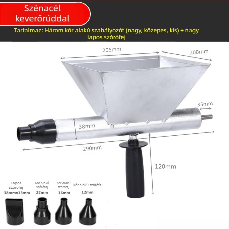 Elektromos cementtömítő pisztoly ajtókhoz és ablakokhoz – teljesen automata habaroló készülék