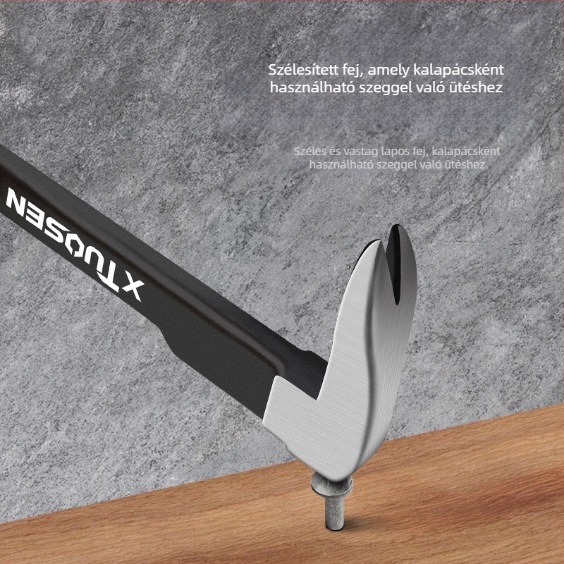 xTuosen Kétoldalú végű hajtóvas – horn nail remover, szénacél, asztalosmunkák, otthoni használat