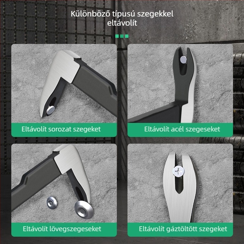 xTuosen Kétoldalú végű hajtóvas – horn nail remover, szénacél, asztalosmunkák, otthoni használat