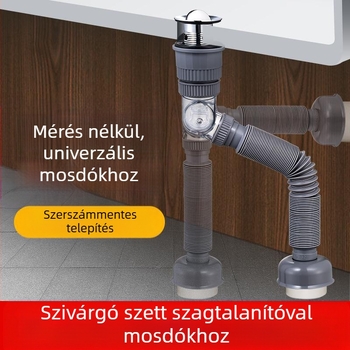 Univerzális pop-up lefolyó készlet mosdóhoz, ABS, Yayier Bathroom