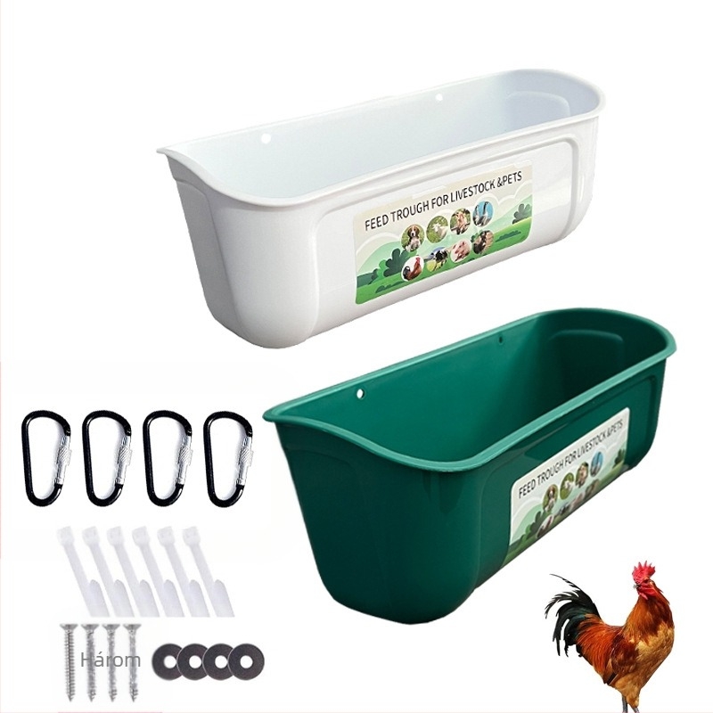 Új függő etetőmedence kecskék és baromfi számára (csirkék, kacsák, ludak) – etető és tartály állattenyésztéshez és akvakultúrához