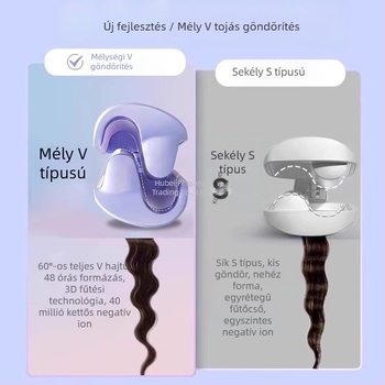 Automata tojás alakú göndörítő – három az egyben, keramikus fej, termosztatikus szabályozás, nedves és száraz hajhoz, 25–39W