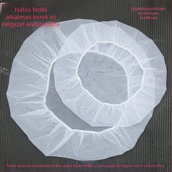 Szúnyoghálós fedél brines vödörhöz – PVC, lélegző, mosható, modern minimalista dizájn