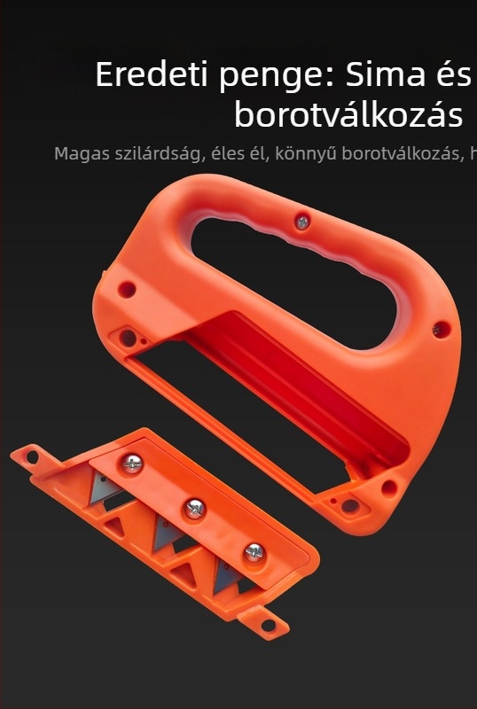 Gipszkarton V-formájú élzáró eszköz: 45°/60°, 3-élű pengék, többirányú feldolgozás, 20 eredeti penge