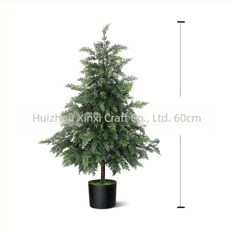 Xinxi Soft PVC Bonsai dekoráció — Műanyag cédruslevelű növény, Változat 18328127424; Gyártás: injekciós öntés, öntés és 3D nyomtatás