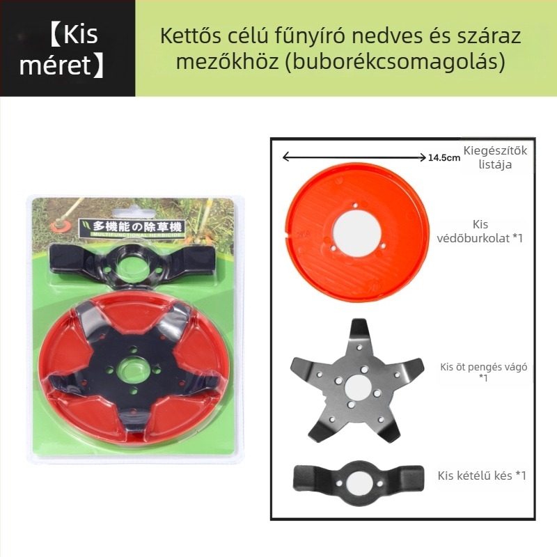 Dry Duoduo fűkaszafej – kettő- és hatszögű fogazat, kettős használatú, fűnyíróhoz és gyomirtóhoz