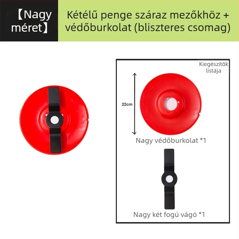 Dry Duoduo fűkaszafej – kettő- és hatszögű fogazat, kettős használatú, fűnyíróhoz és gyomirtóhoz