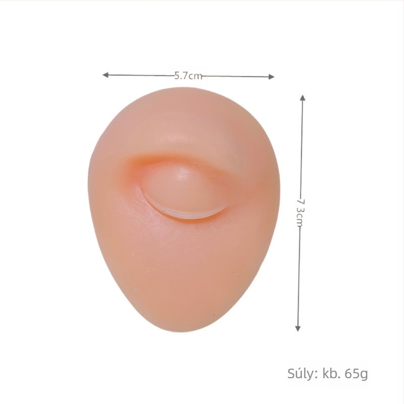 Tanítási célú szilikon emberi arcvonások modellje – fül, orr, száj, nyelv, köldök, szabálytalan alakú kiállítási rekvizit, modern minimalist stílus, B-01