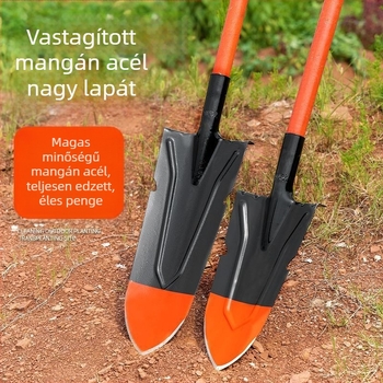 Mezőgazdasági ásó kerthez és kültérre — mangán acél, fák gyökereinek, talajnak és árkoknak az ásására