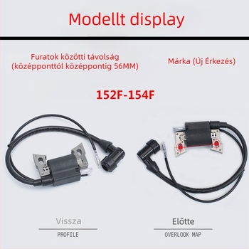 Gyújtótekercs 168F/170F/188F/190F motorokra — kompatibilis 2–8 kW benzinmotoros generátorokkal és kultivátor vízpumpájával, magasnyomásos készlettel