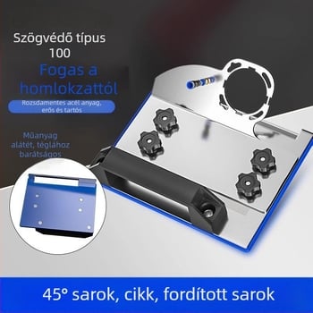 Szögcsiszolóhoz készült éltaszító adapter, modell 100, 45°-os csempevágó, rögzített vágó tartó