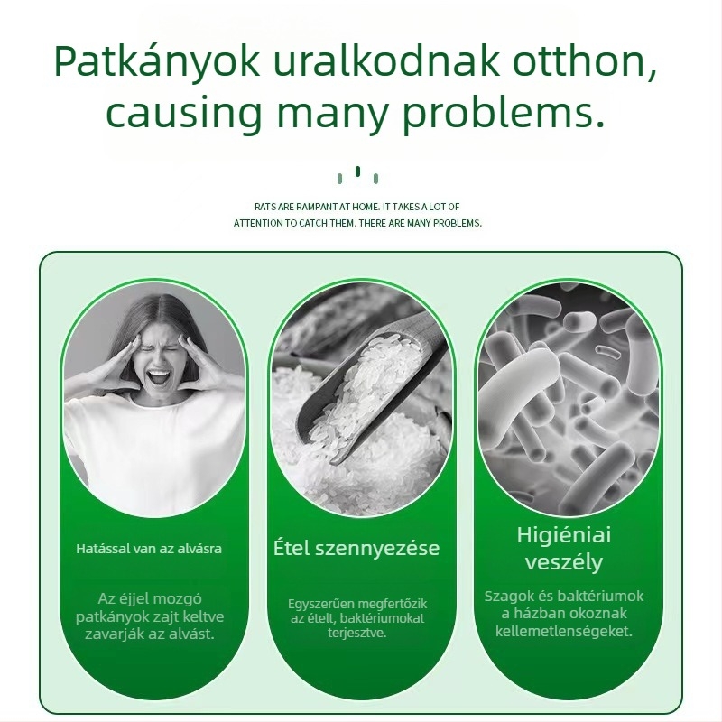 Bond trap Szilárd egér ragasztólemez – Modell 52528, Nem toxikus, Egérfogás