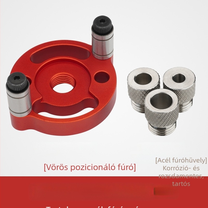 DARE egypontos pozícionáló lyukfúró famegmunkáláshoz — adaptív középpont a lyukak jelöléséhez, kompatibil 6/8/10 acélból vagy rozsdamentes acélból készült befogókkal; tömeg 0,14 kg