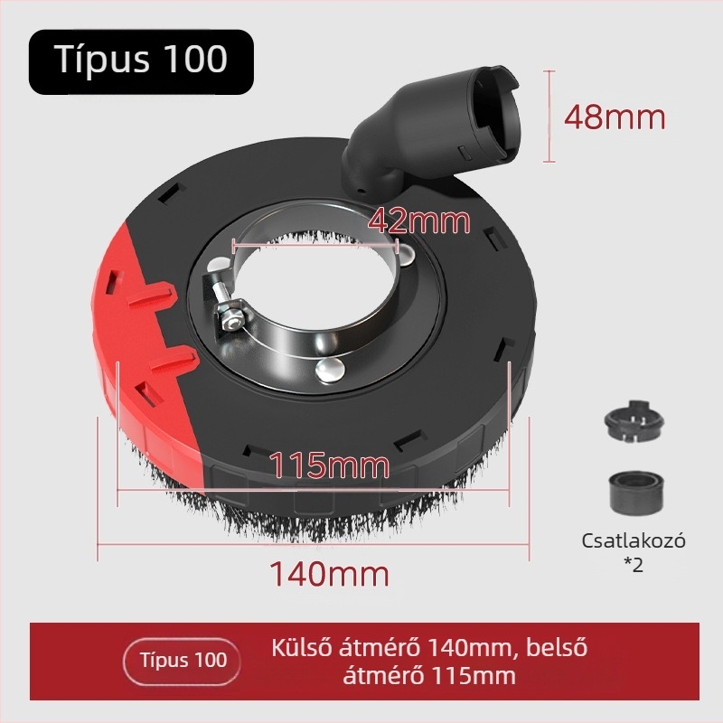 Porvédő sapka szögcsiszolóhoz, műanyag védőburkolat