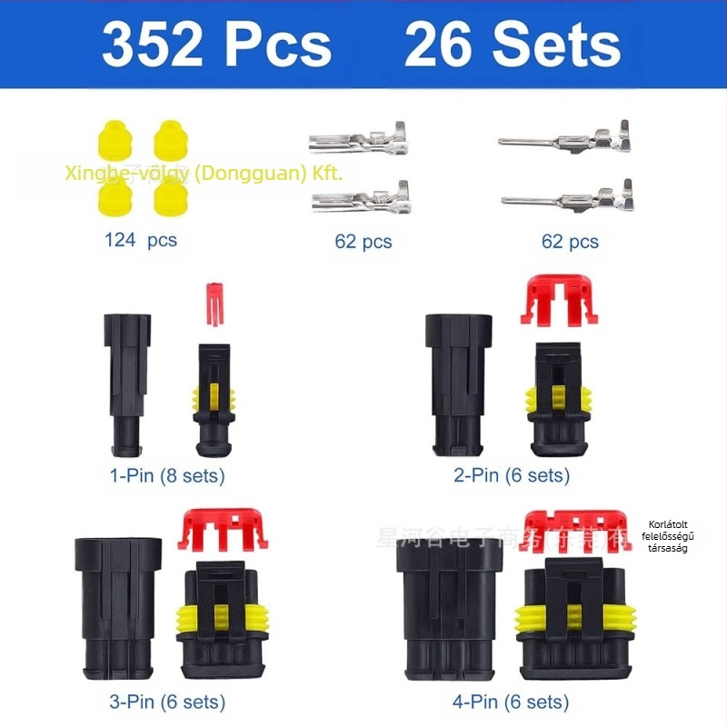 Xinghe Valley 6-pin nylon szigetelésű autókonnektor HID Xenonhoz – autóelektronikai alkalmazások