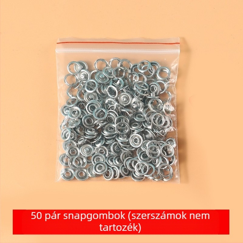 Ötágú csatt-telepítő készlet - kézi préselő a kapcsokhoz, varrás nélkül - alkalmas casual nadrágokra - többfunkciós rejtett csat