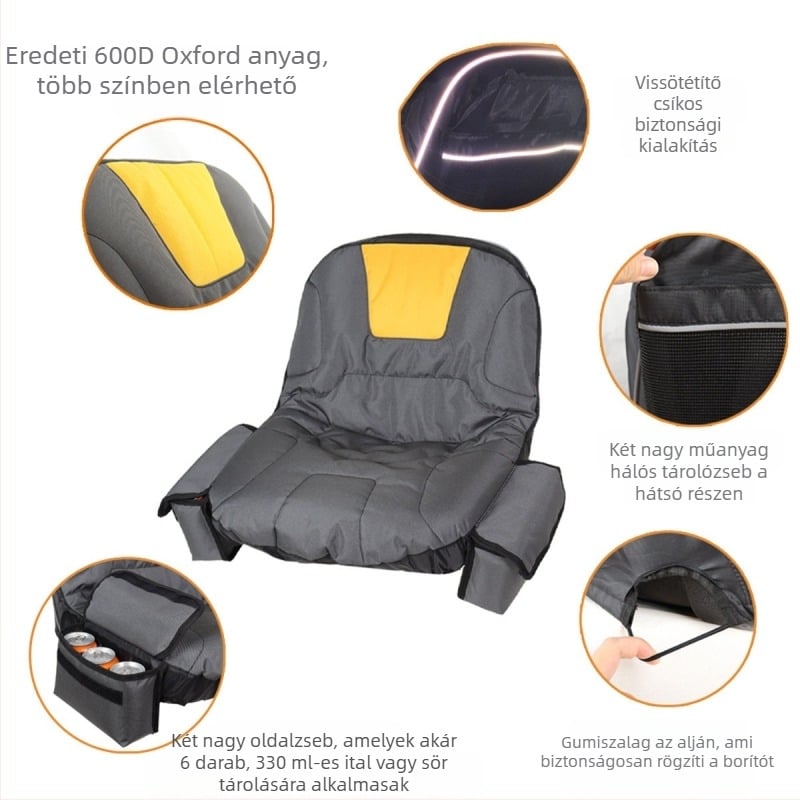 Kerti fűnyíró ülésvédő napvédelmi és hőszigetelési funkcióval, 600D Oxford anyag, pásztor stílus, testreszabható
