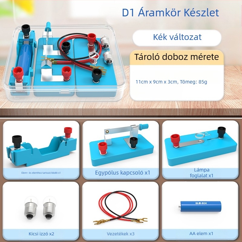Liuxin Tudományos Kísérletkészlet a negyedikeseknek — Fizika és Elektromosság, Egyszerű Áramkörök (Soros és Párhuzamos), Oktatási Eszköz