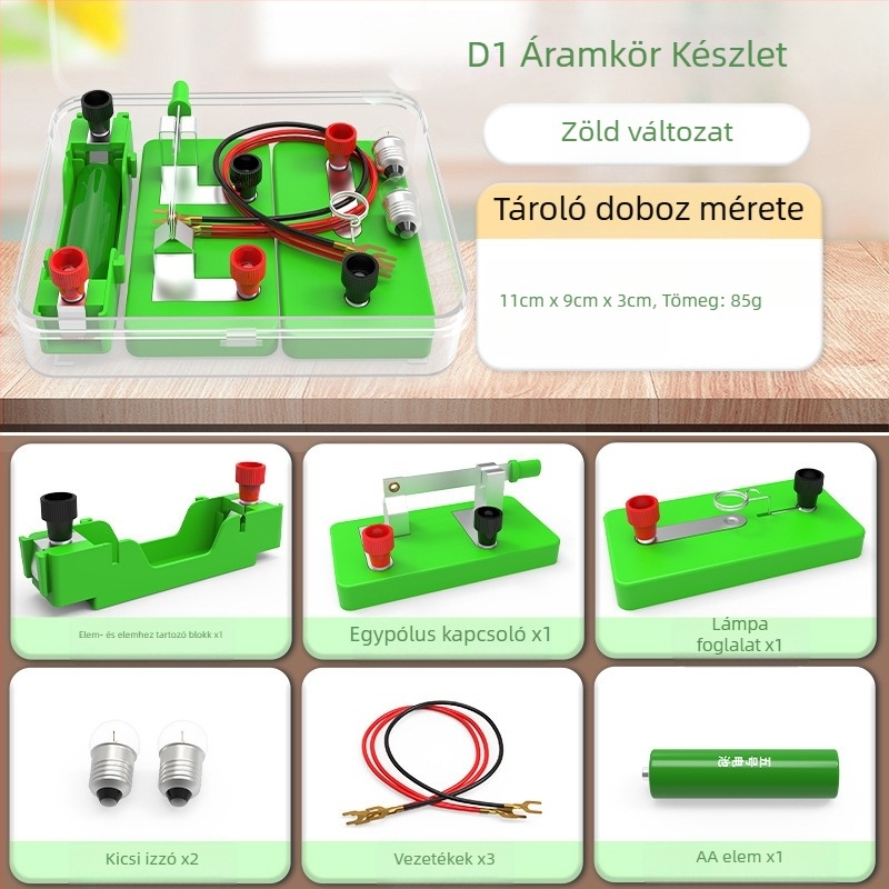 Liuxin Tudományos Kísérletkészlet a negyedikeseknek — Fizika és Elektromosság, Egyszerű Áramkörök (Soros és Párhuzamos), Oktatási Eszköz
