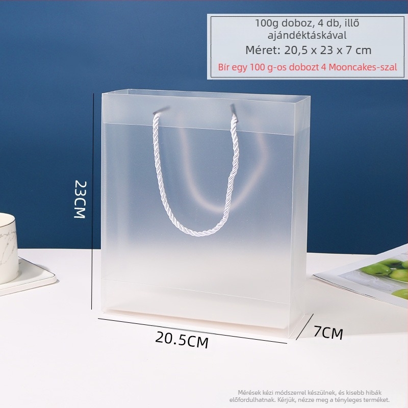 Tojás sárgájával töltött Mooncake ajándékdoboz, matt átlátszó csomagolás, forró nyomtatás (Eredet: Wenzhou; Feldolgozás és testreszabás: Nincs; Márka: A Kun; Testreszabás: Nincs)